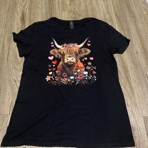 Gildan Black Softstyle Crew Neck Tee